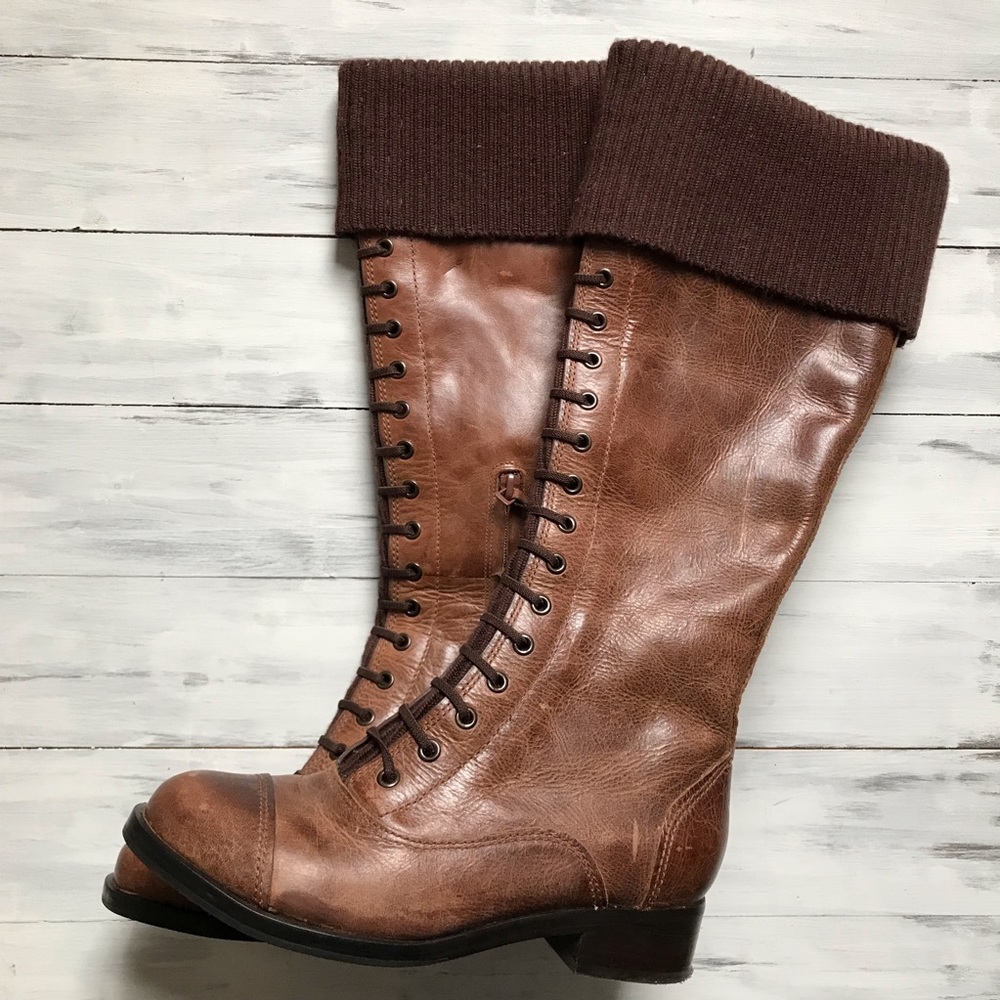 Cole Haan boots. Size 6. Brown leather.